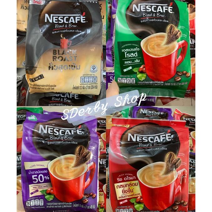 

Nescafe Blend and Brew Thailand Black Roast Hazelnut Original Mocha bah05