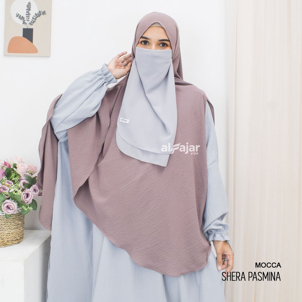 Pasmina Oval Curve Shera Jumbo Crinkle Viral by Alfajar