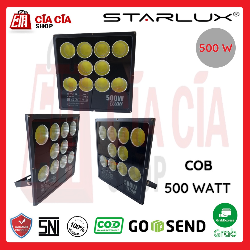 STARLUX Lampu Tembak Led COB 500W Floodlight COB 500 Watt Lampu Sorot COB 500 W