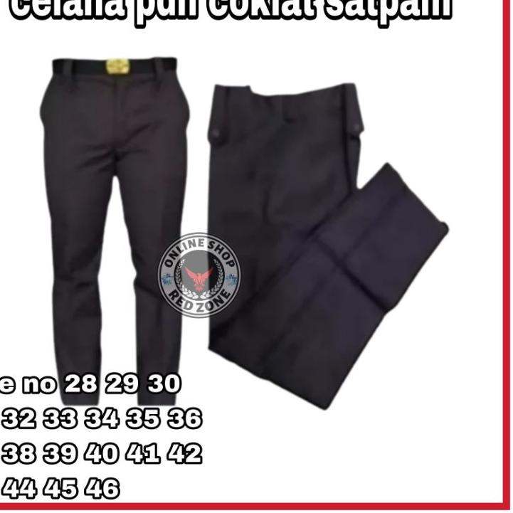 ✥ Celana PDH Satpam , Celana PDH Satpam Coklat, Celana PDH Satpam Terbaru Coklat, Celana PDH Satpam 