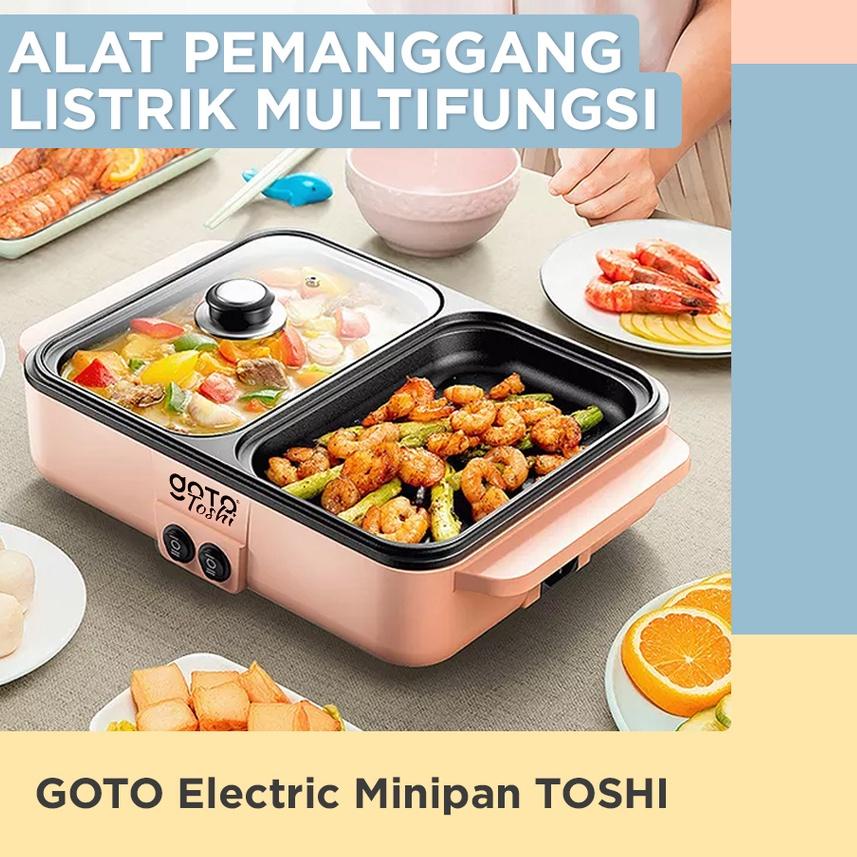 ← Goto Toshi Minipan Electric Hotpot Alat Panggangan Grill Pan BBQ 2in1 ✸