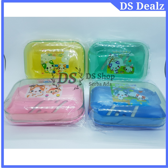 Kotak Sabun plastik Besar Bening Fancy / Tempat Sabun Plastik / Wadah Sabun