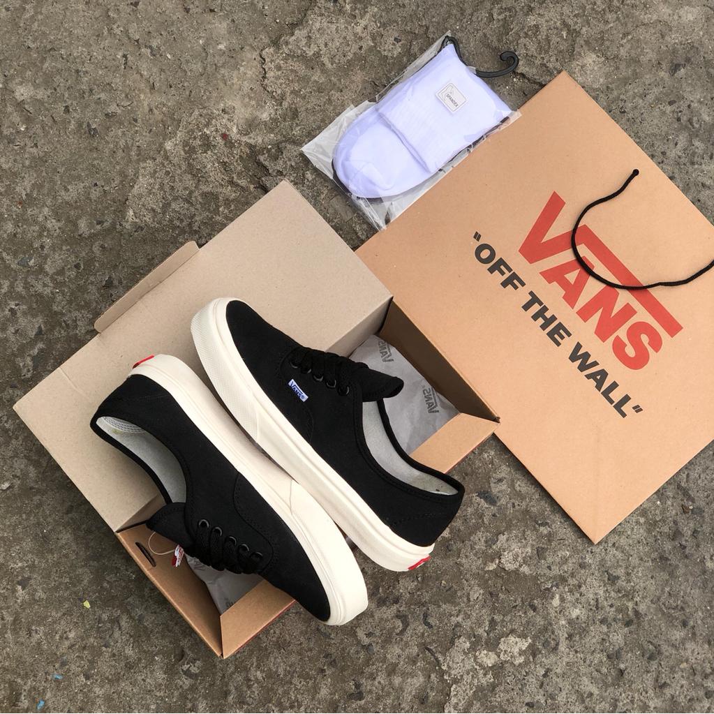 ( New Box ) Sepatu Vans AUTENTIC Black Dop Og
