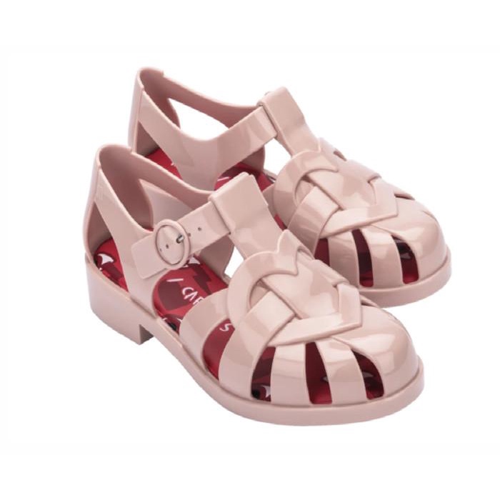 Melissa Heart Sandal + Capetos AD Pink / Red