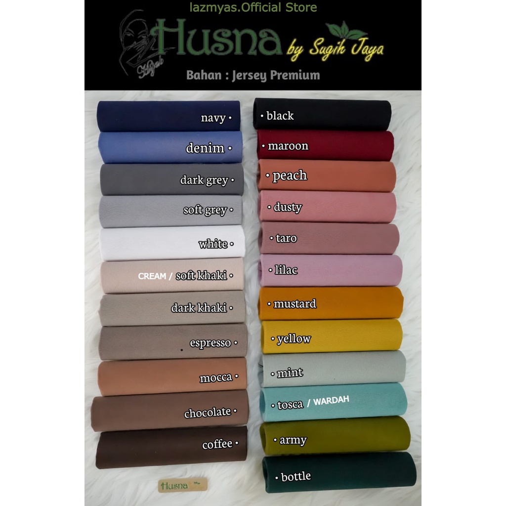 Husna Hijab Pet Marwah Size S Jersy Zara Premium