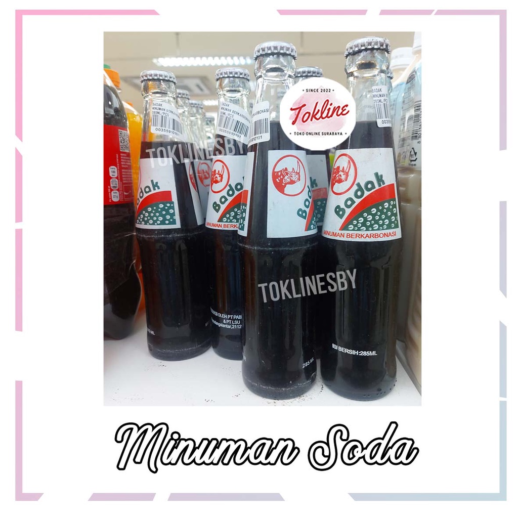 

[ 1 PAKET IS 6 BOTOL ] BADAK MINUMAN BERARBONASI BOTOL KACA 285ml