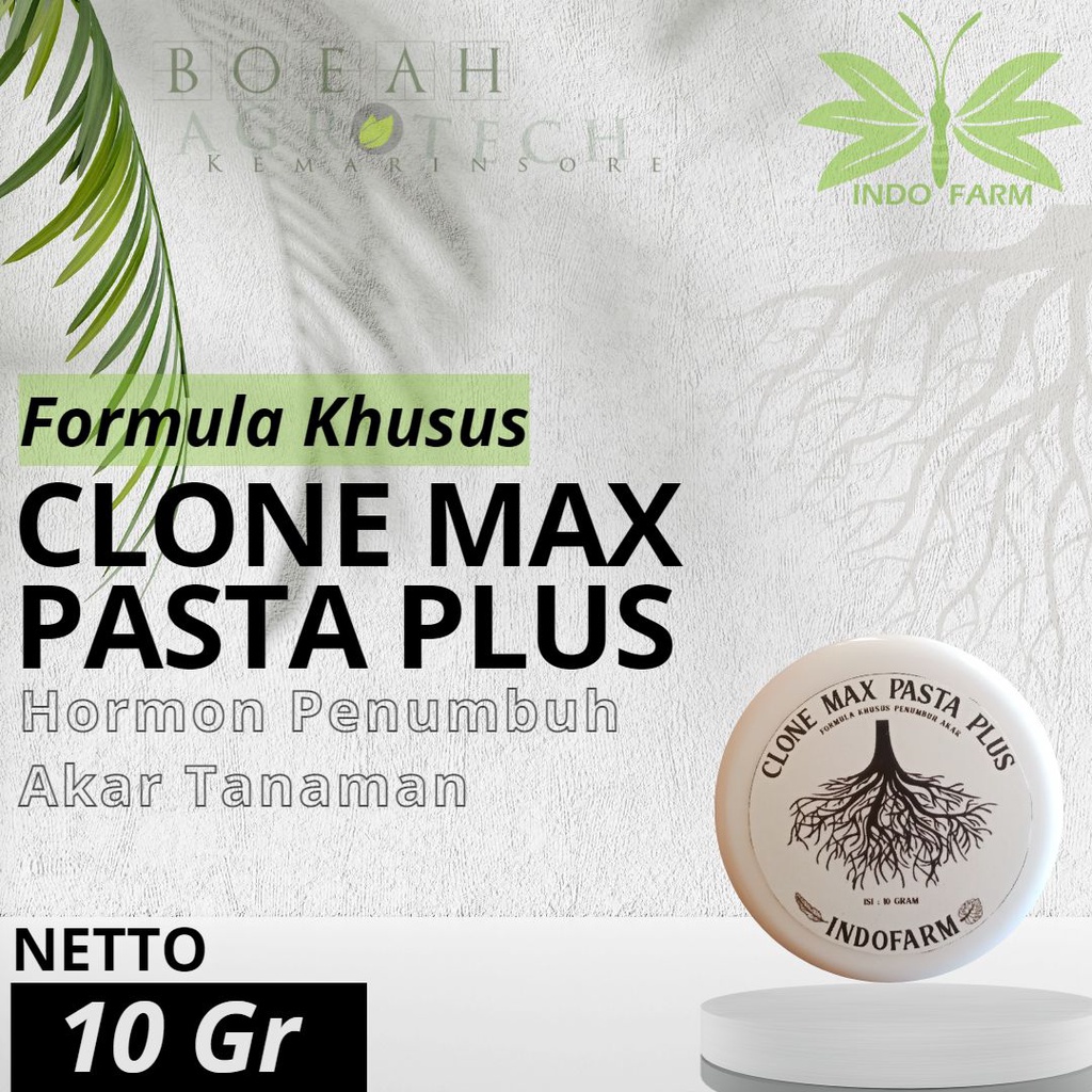 INDO FARM - Clone Max Pasta Plus Salep Penumbuh Akar / Booster Akar / Hormon Akar 10 Gr