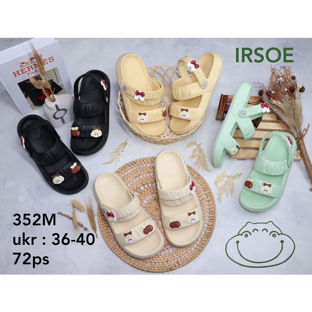 SANDAL WANITA KARET IRSOE 352M UKURAN SPC 36-40