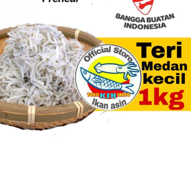 

☂ Ikan asin teri nasi medan size,kecil-1kg ✵