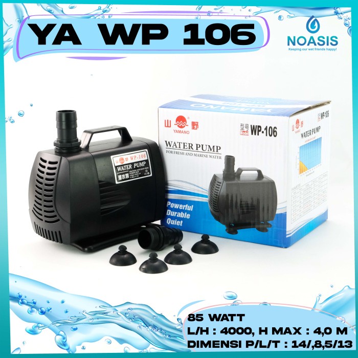 Terlaris Aerator Terbaik Yamano Wp 106 Naik 4 Meter Pompa Air Kolam Ikan Celup
