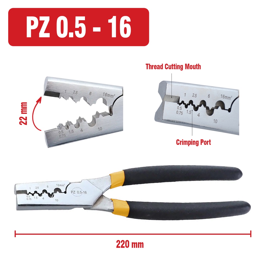 Tang Crimping Elektrik Mini Untuk Ferrule Hand Mini Kecil