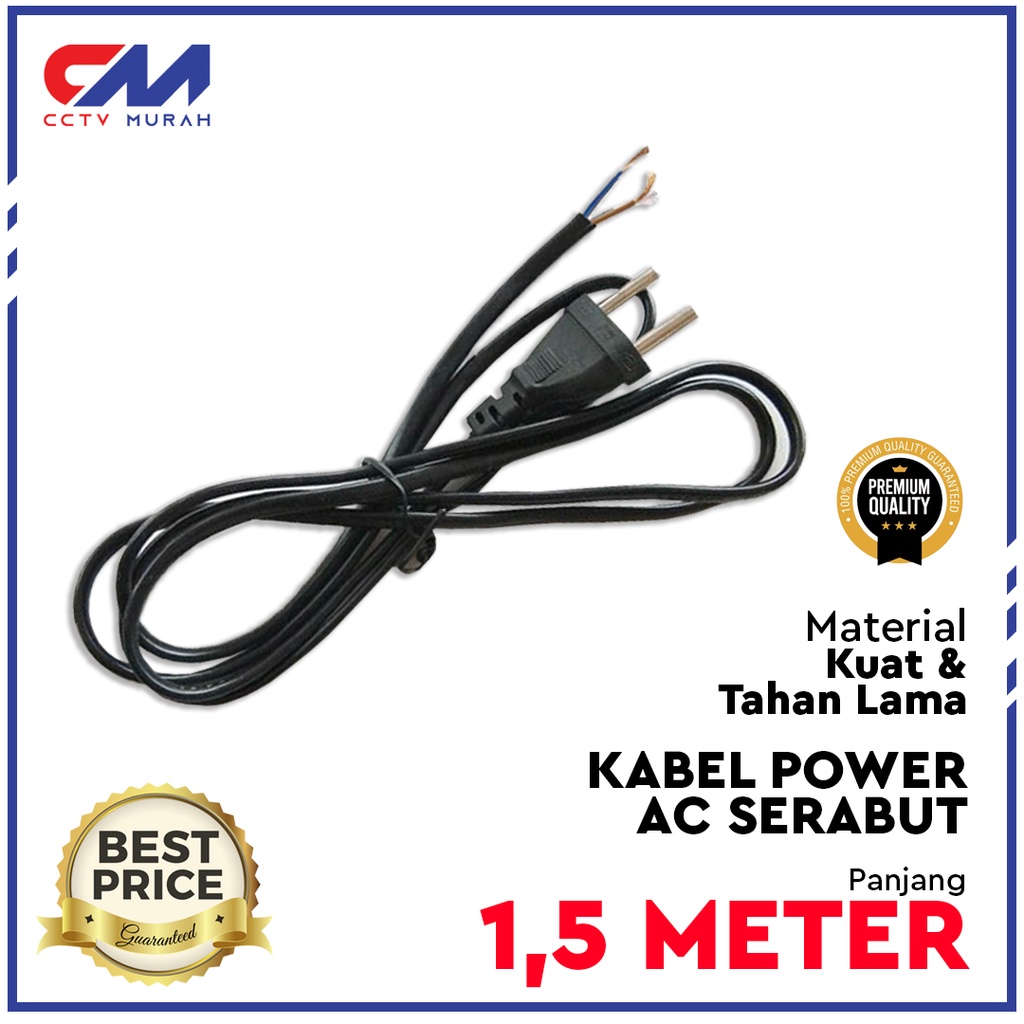 Kabel Power AC || Type KB-PA031 || Kabel Power AC K-100 220V For Power Supply