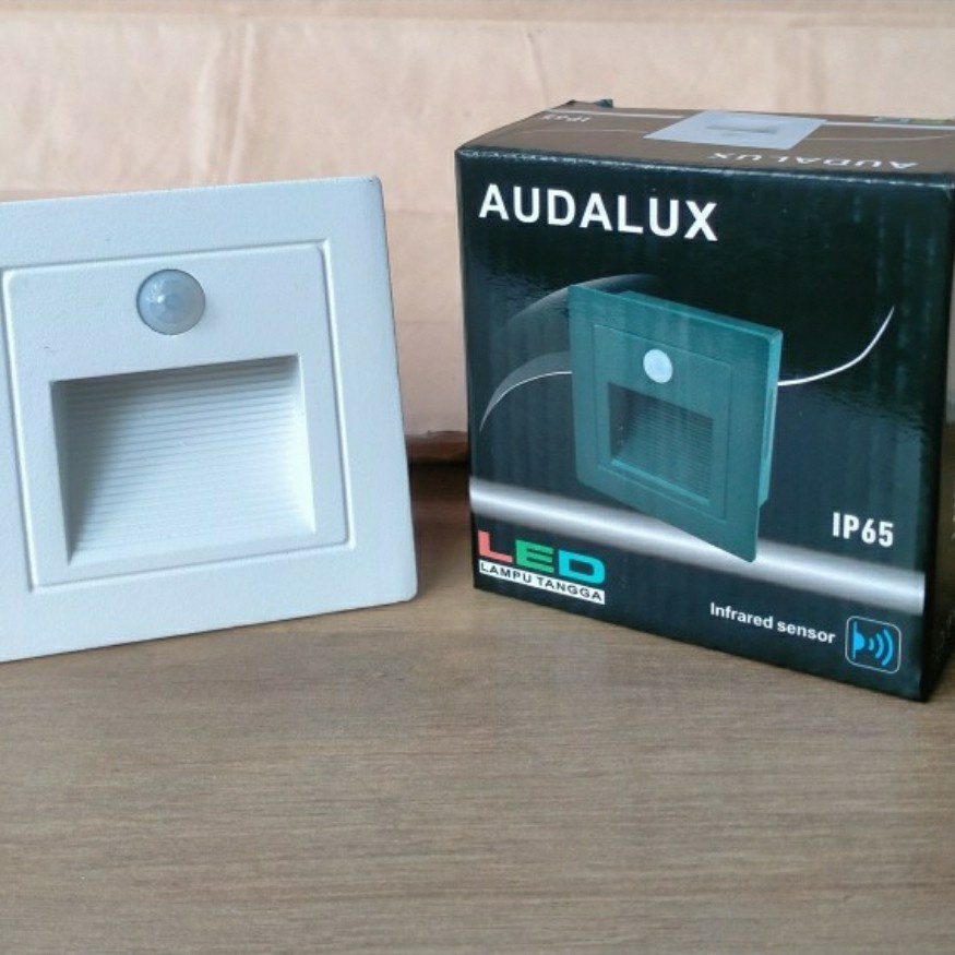 Lampu Tangga Sensor LED 3W/3w Lampu Tanam Tangga AUDALUX IP65 SENSOR