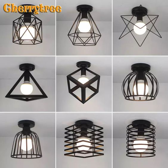 Lampu Plafon Cafe Tempel Minimalis 1Set Ruang Tamu