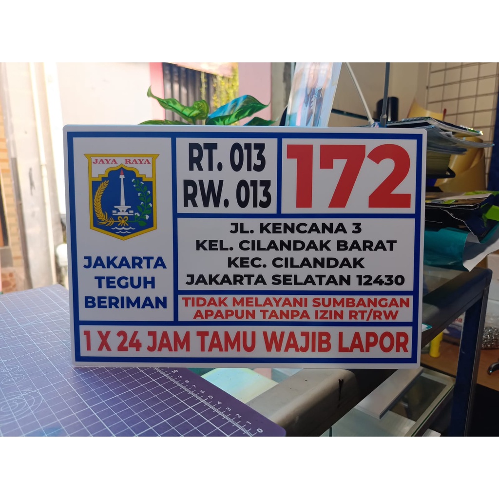 Custom Nomer Rumah