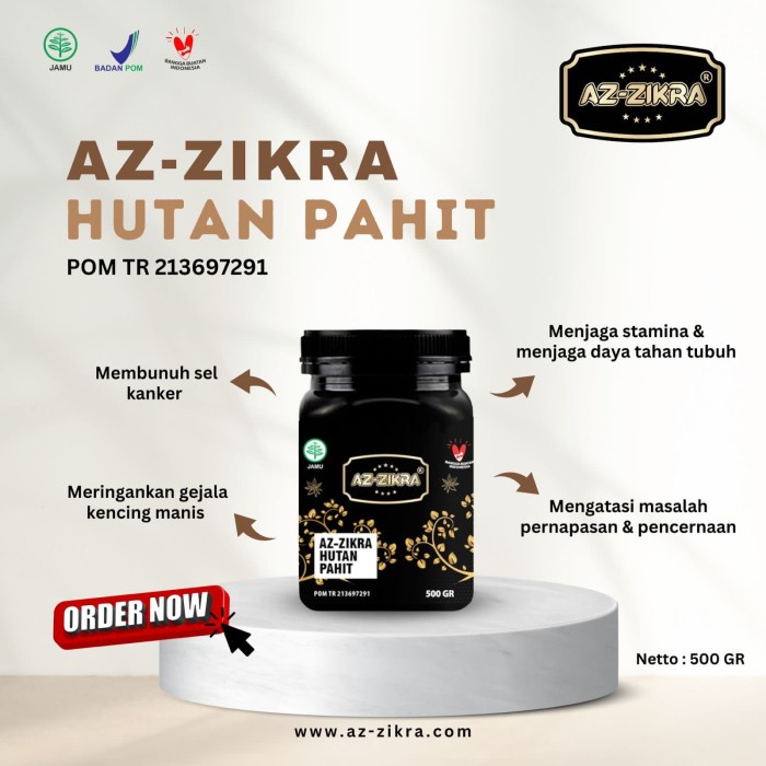 

[Ready Stock]- MADU AZZIKRA HERBAL PAHIT 500GR ASLI