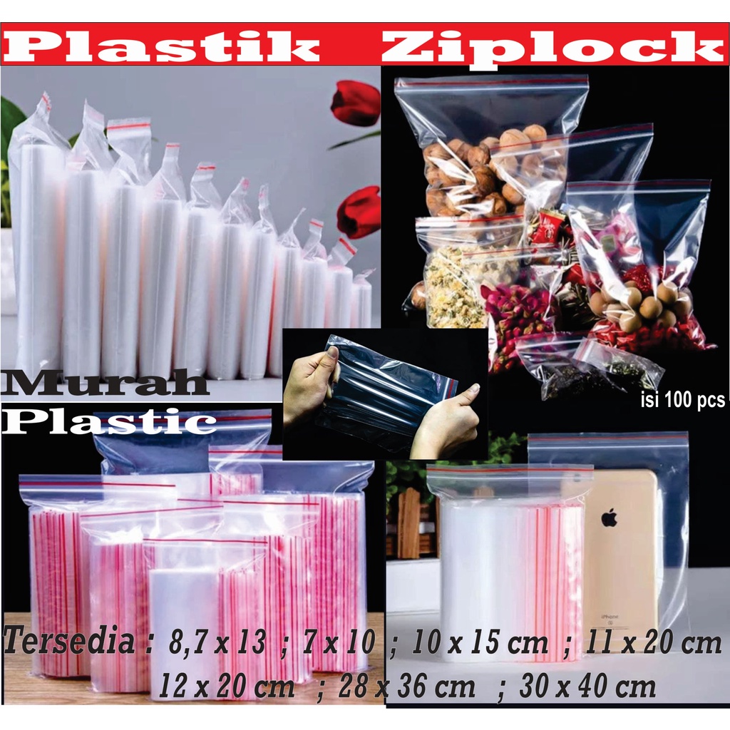 Plastik ZIPLOCK/KLIP ISI 100 PCS