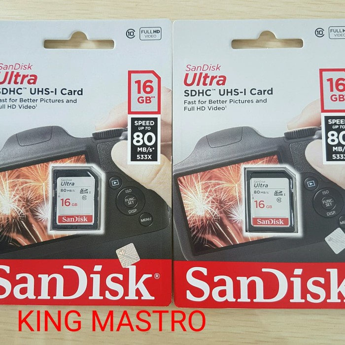 

SANDISK ULTRA SDHC UHS-I CAMERA 16GB
