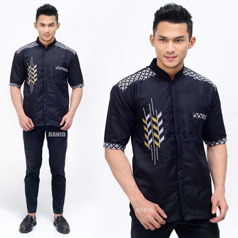 Baju Koko Kurta  Lengan Pendek Pria Terbaru 2023