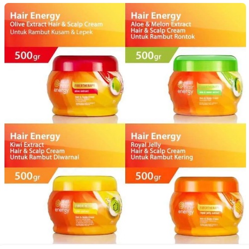 Makarizo Hair Energy Fibertherapy Hair &amp; Scalp Creambath JAR 500gr