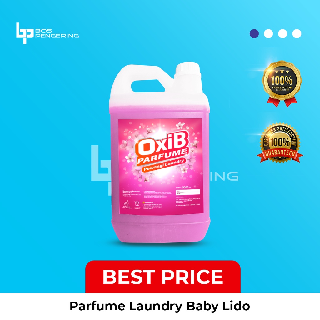 Pewangi Pakaian Laundry OxiB Parfum Aroma Baby Lido 5 Liter Lembut Awet