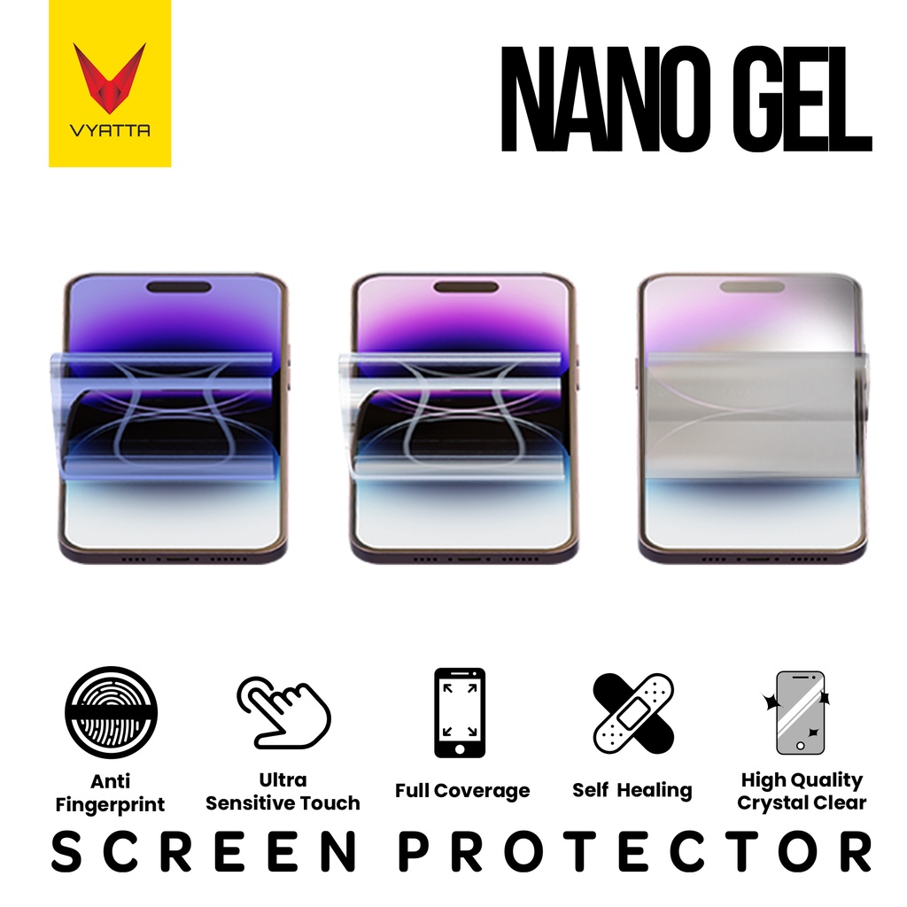 VYATTA NANO GEL SCREEN PROTECTOR FOR ALL SMARTPHONE MODEL TYPE C