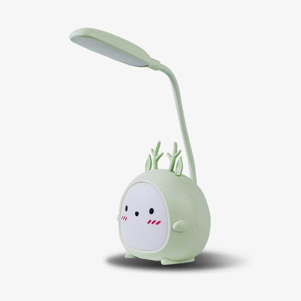 Lampu Meja Hias LED Desk Lamp Antelope Deer 3 Mode Cool White - YW2021B - Green