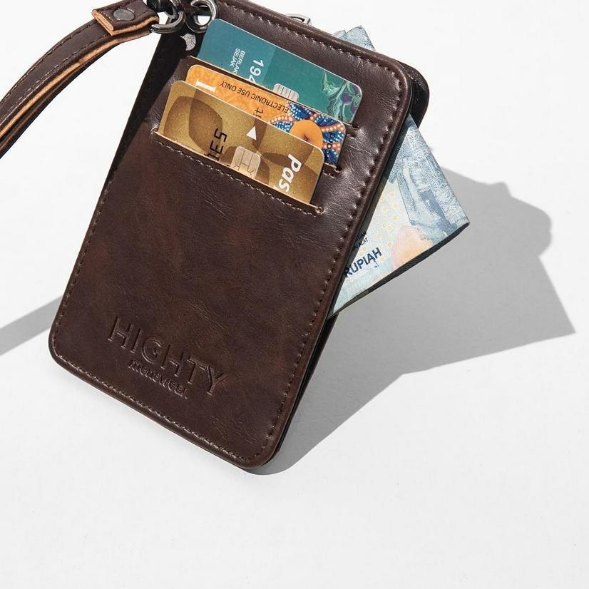 ➷ Highty Brown Cardholder Lanyard ֍