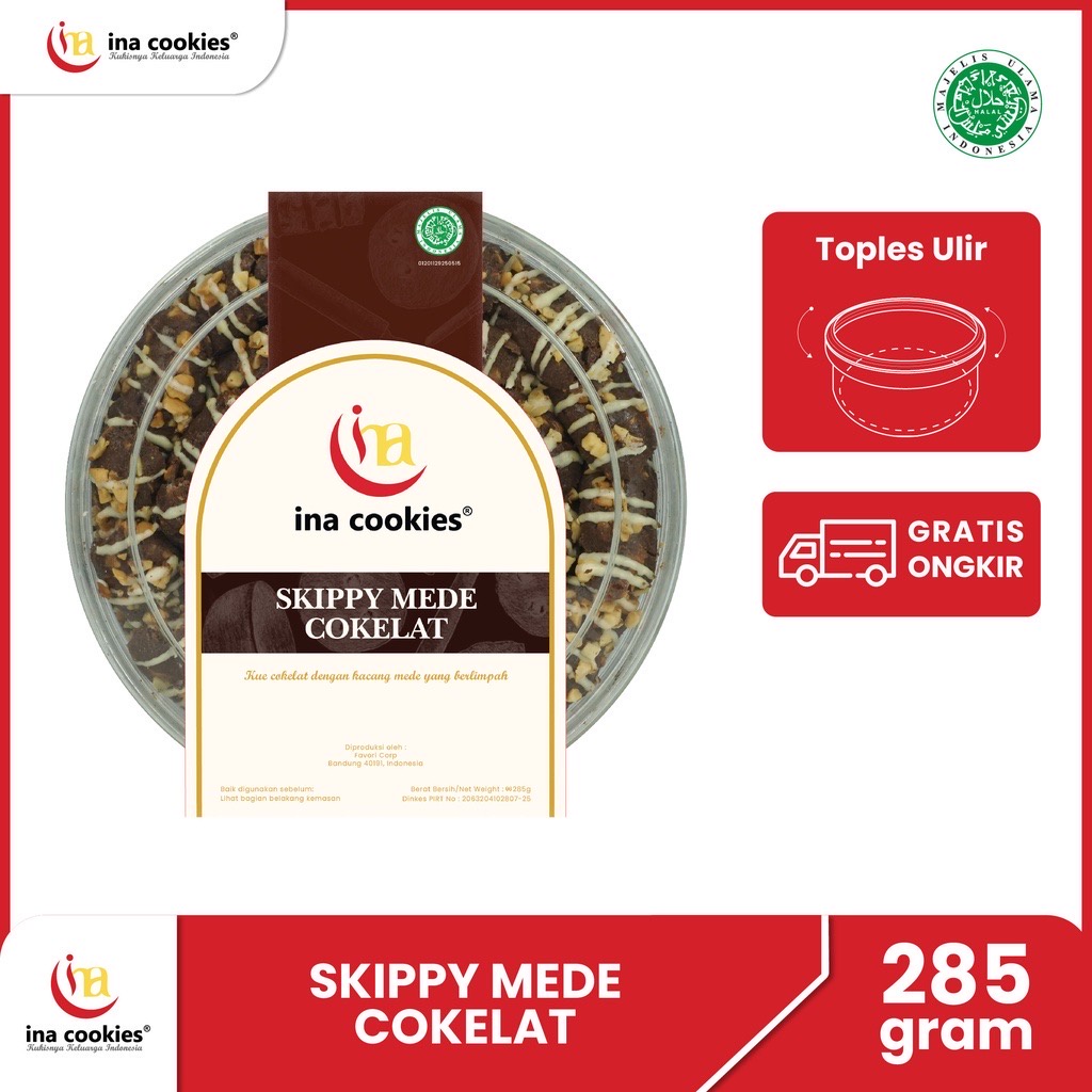 

Ina Cookies Reguler SKIPPY MEDE COKLAT