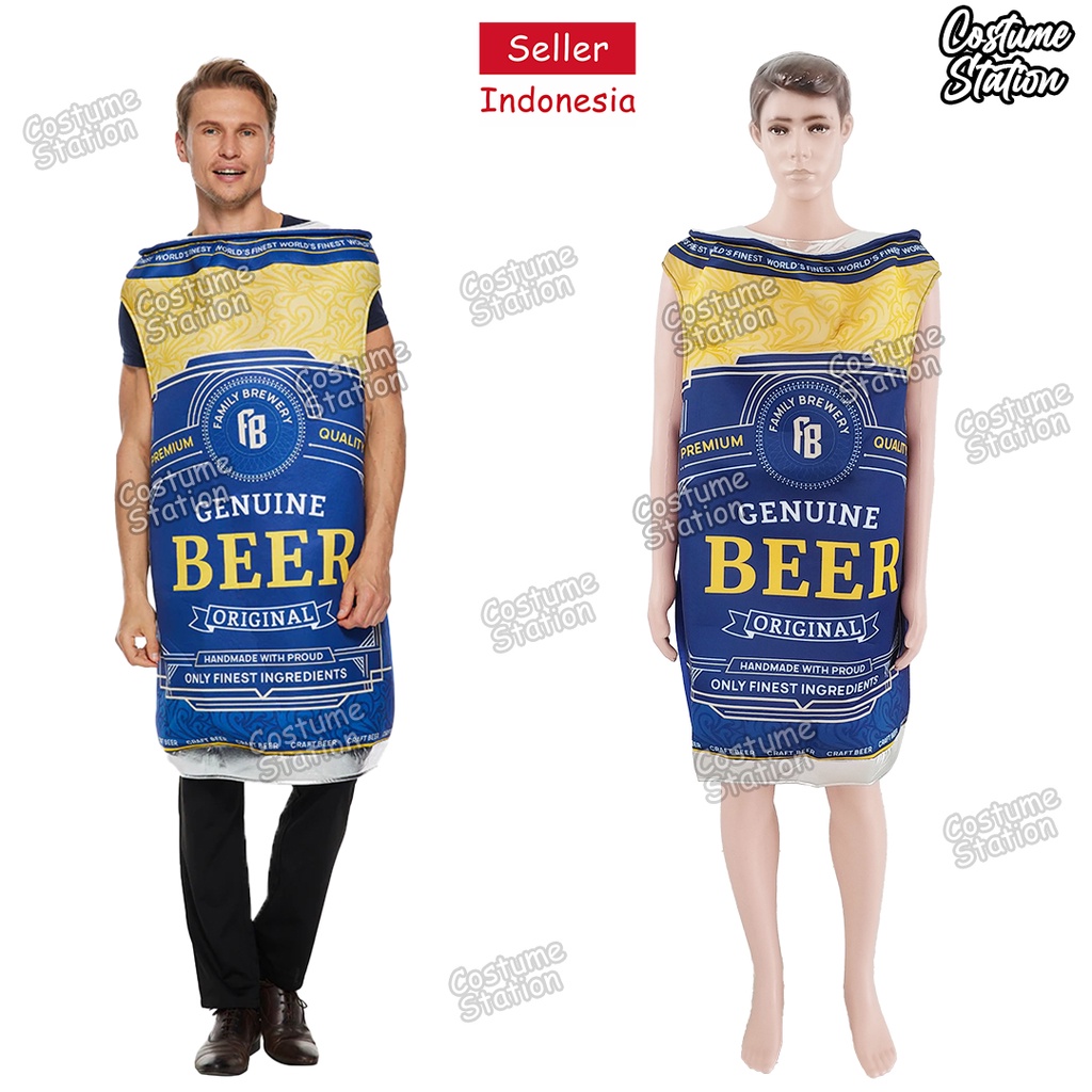 Kostum Beer Can Mascot / Costume Bir Kaleng Minuman Alkohol Halloween dewasa