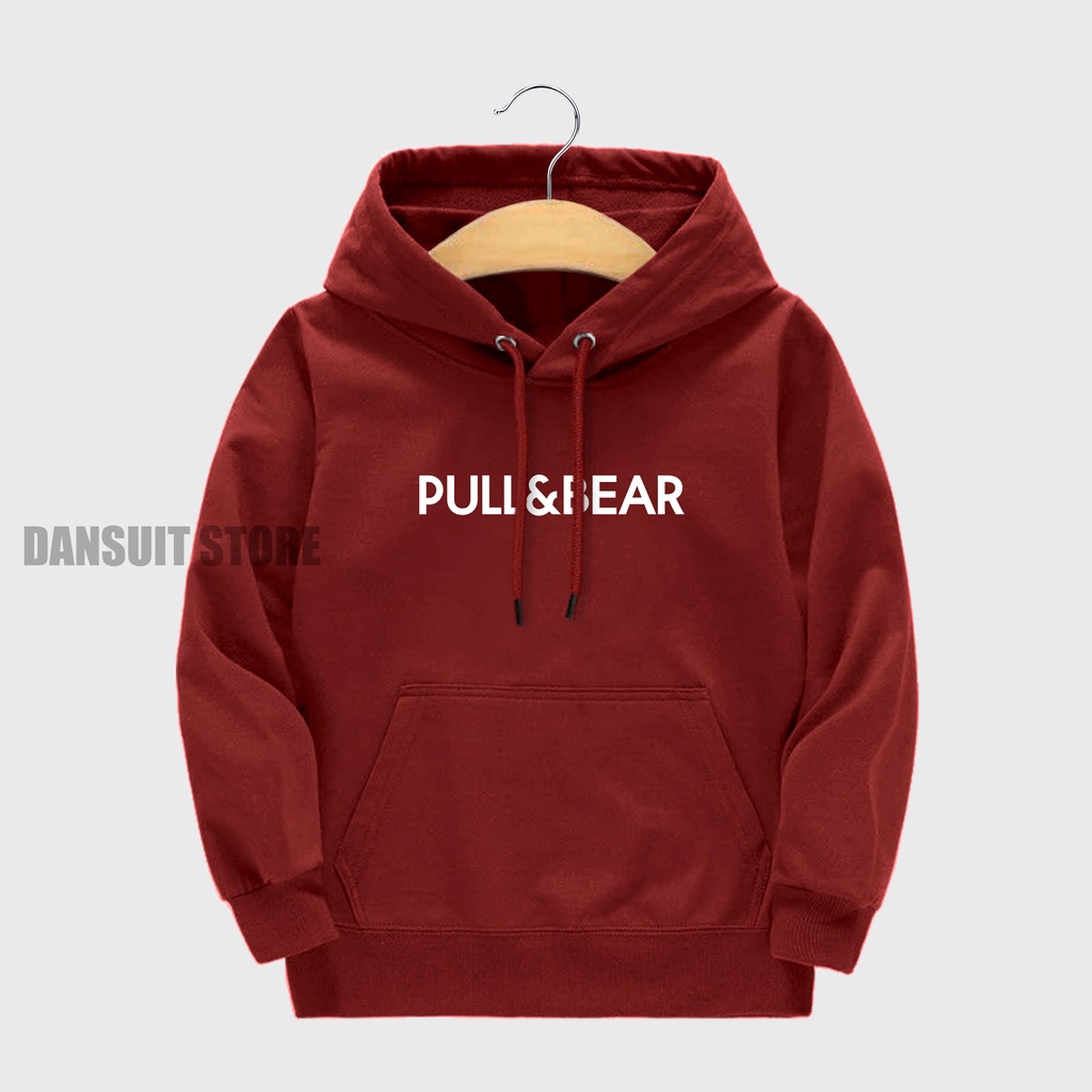 Hoodie Anak Laki-laki/Perempuan Usia 4-13 Tahun Sweater Hoodie Anak PULL &amp; BEAR Motif Terbaru Bahan Tebal Premium