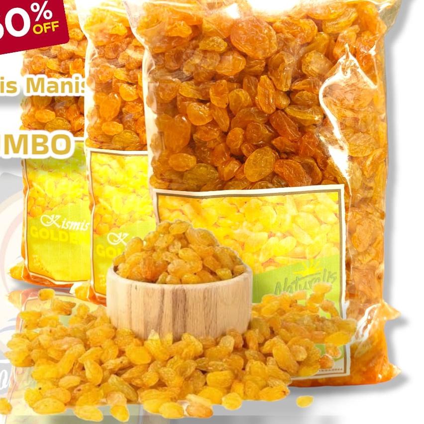 

♥ Kismis arab golden raisin semi jumbo 1kg ☁
