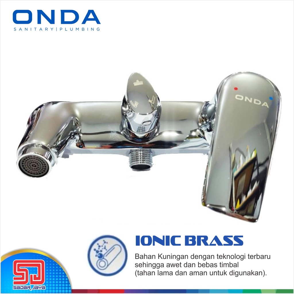 Shower Set ONDA R-FRES Rain Shower Mandi Pancuran Keramas Sower Satu Set Tempel