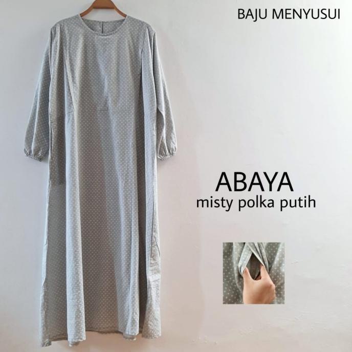 New! Mamigaya Baju Menyusui Abaya | Gamis Hamil Menyusui Dress Maxi Hijab