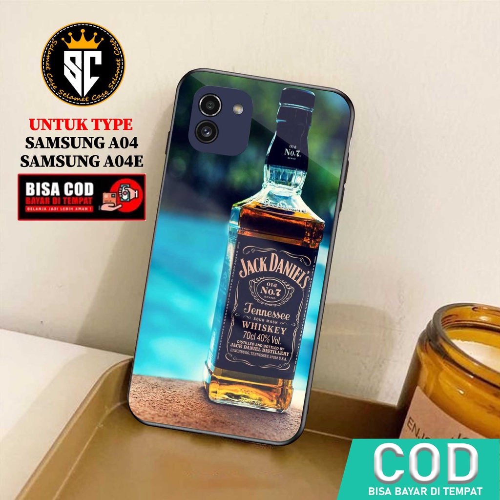 Case Samsung A04 A04E Casing Samsung A04 A04E Selamet Case [JDL] Softcase Glass - Hardcase Glossy - 