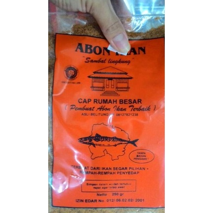 

:::::::] [Choco Center] Abon Ikan Belitung (Sambal Lingkung) Cap Rumah Besar