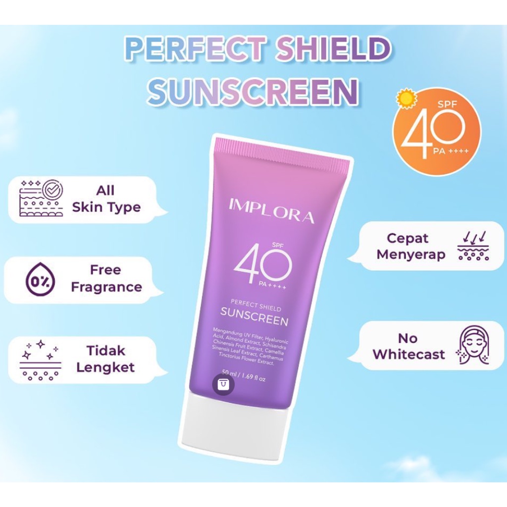 Implora Perfect Shield Sunscreen SPF 40 PA++++