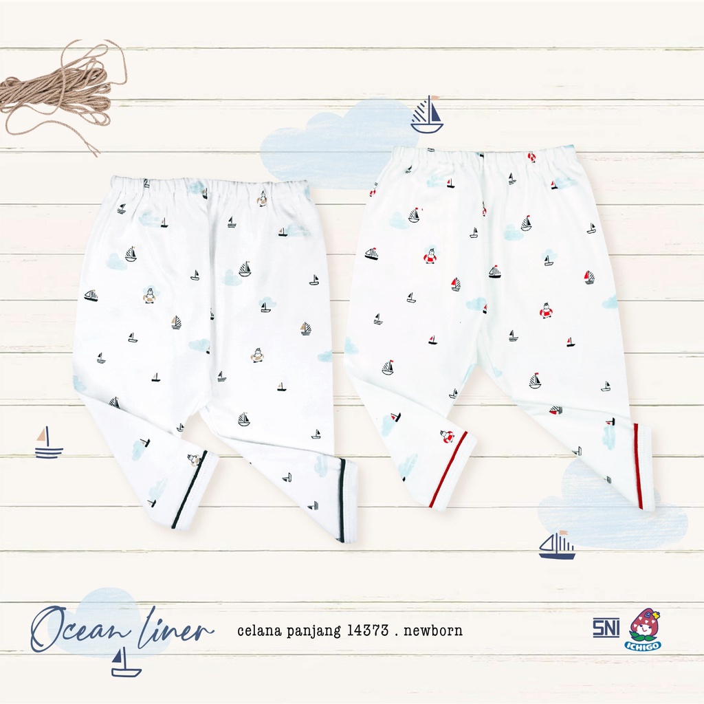 Ichigo NB Stelan Panjang Putih Ocean Liner (2 Pcs) IC-SPJPNB/2