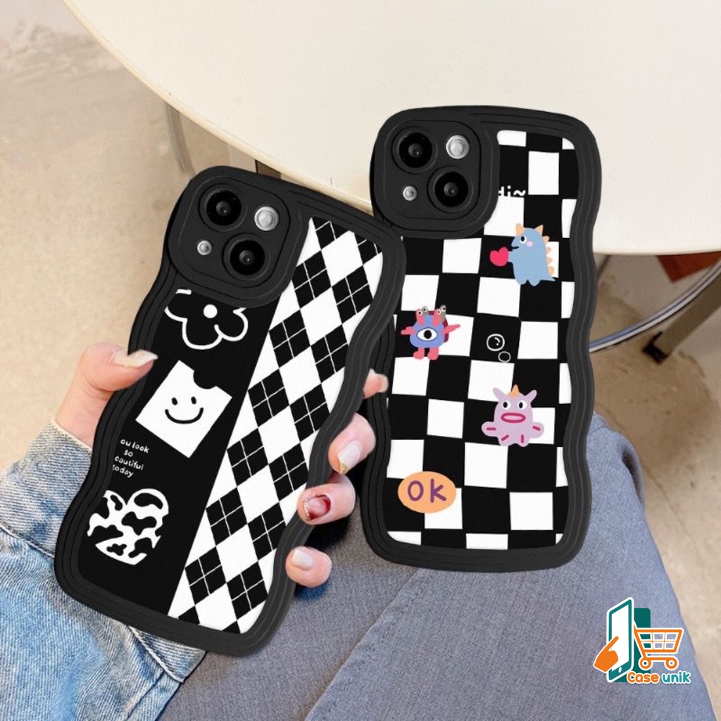 SS804 SOFTCASE TPU DIAMOND GRID FOR OPPO A3S A1K A5S A7 A11K A12 A15 A15S A16 A16S A17 A17K A31 A8 A9 A5 A36 A76 A96 A37 NEO 9 A39 A57 A52 A92 A53 A33 2020  A57 2022 A77S CS5455