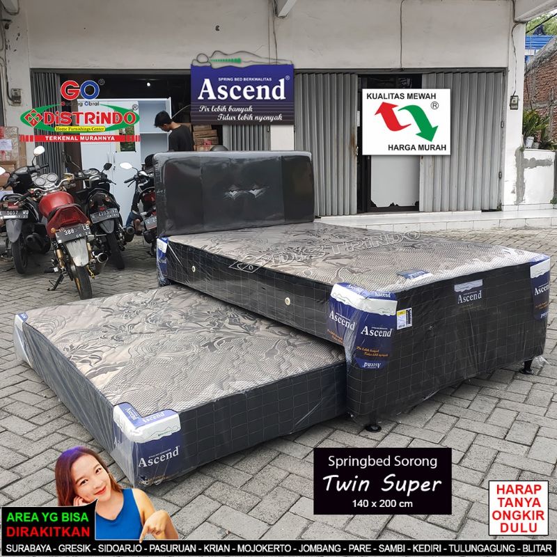 Springbed Sorong 2"1 Kain Knitting super Lembut Bergaransi 10Th