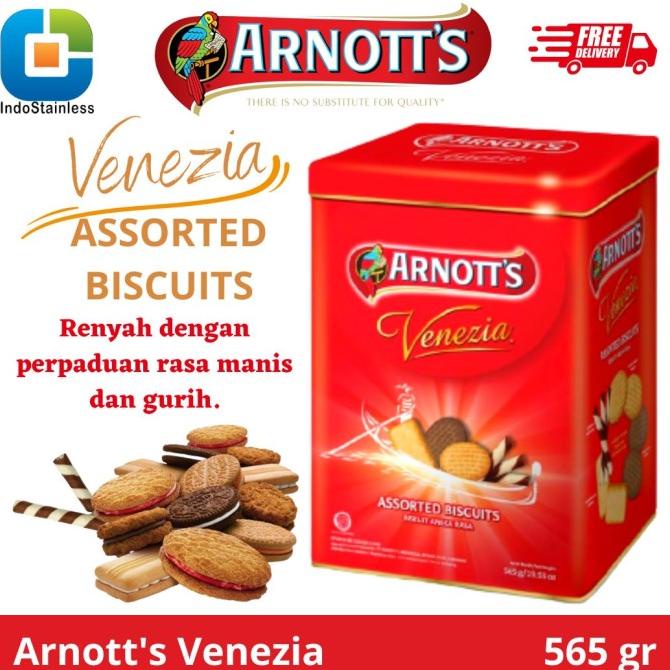 

ARNOTTS VENEZIA ASSORTED BISCUITS KALENG SEGI 565GR ARNOT ARNOTTS rah03