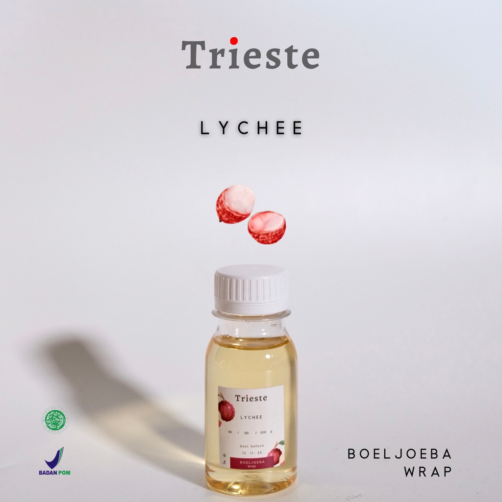 Trieste Lychee Syrup Repack [30, 50, 100] g