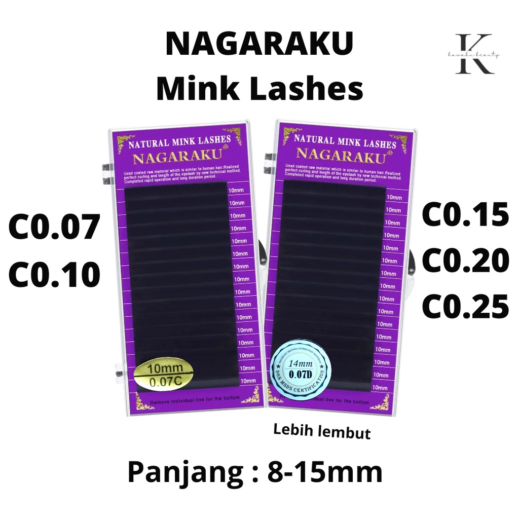 NAGARAKU C CURL BULU MATA EYELASH EXTENSION