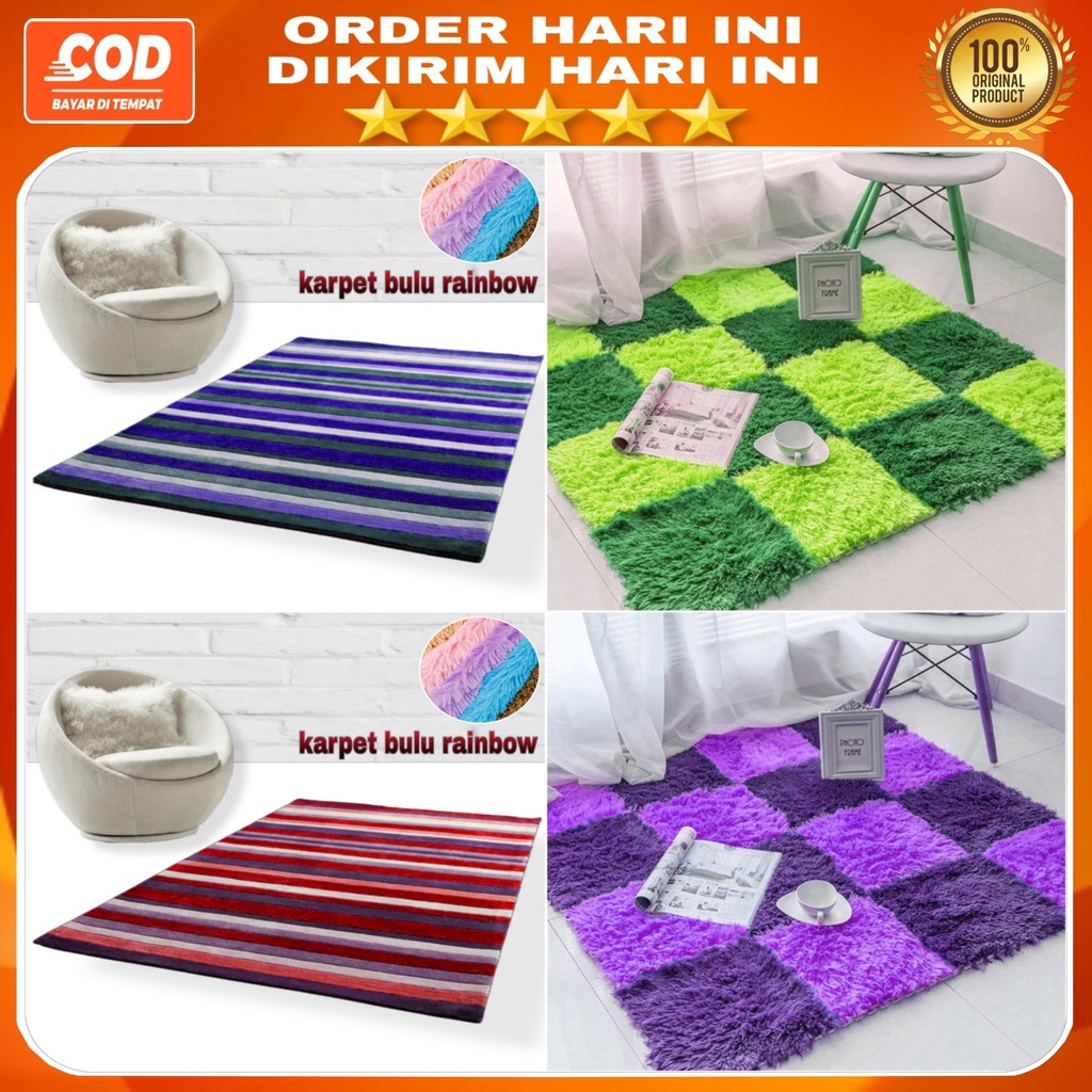 Karpet bulu uk 150x100x4cm