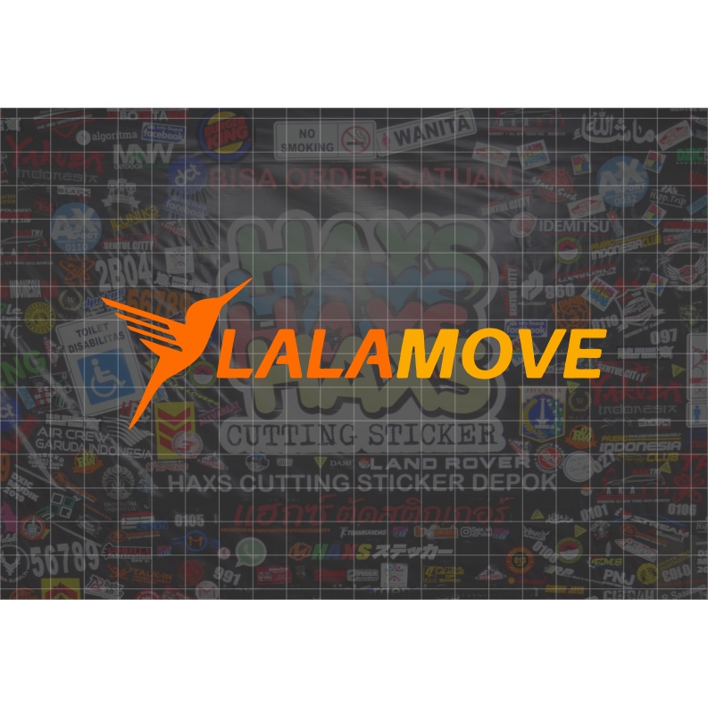 Cutting Sticker Lalamove Ukuran 15 cm untuk motor mobil