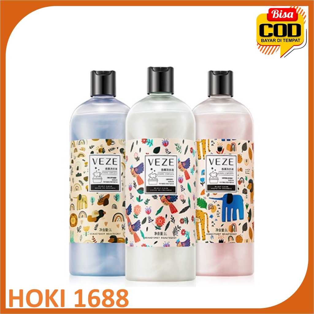 VEZE Sabun Cuci Baju Deterjen Cair Laundry Pembersih Pakaian Detergen Cair Liquid 1Liter