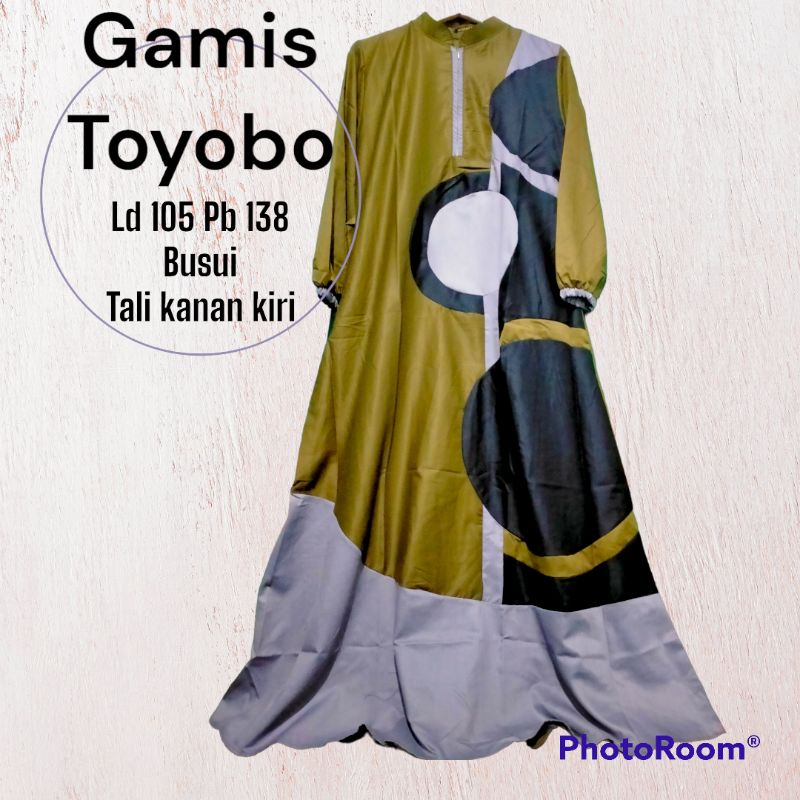 GAMIS TOYOBO DRESS KATUN WANITA TERMURAH POLOS BUSUI KOMBINASI