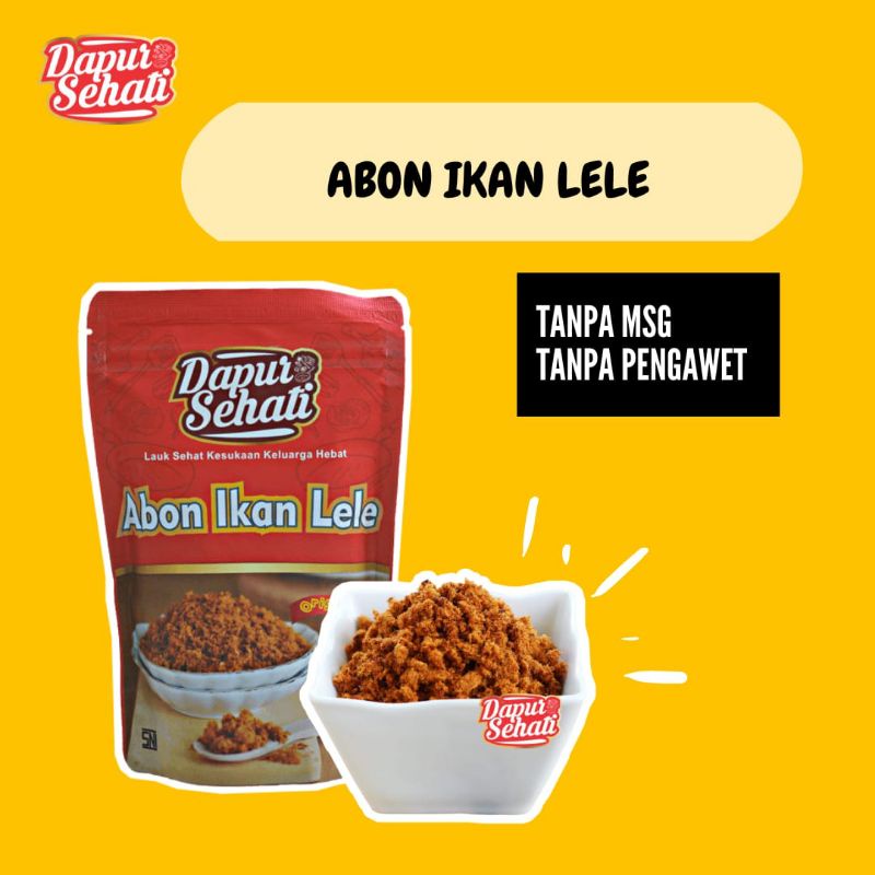 

Abon Ikan Lele Non MSG merk Dapur Sehati