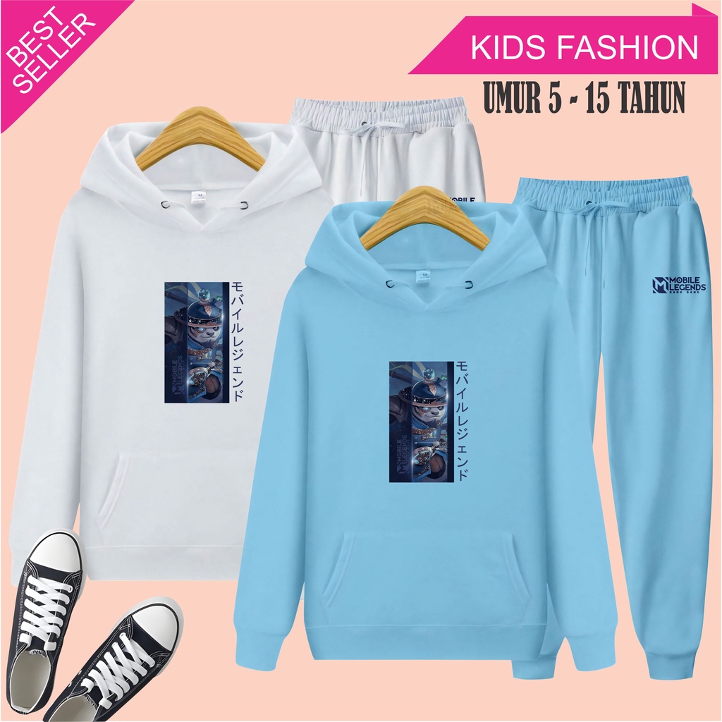 MCL - Setelan Sweater Hoodie Anak AKAI MLBB