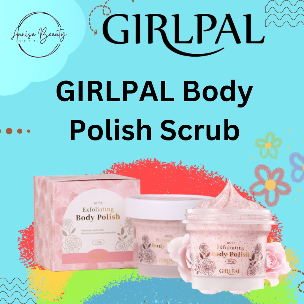 [BPOM] GIRLPAL Body Scrub 100g Exfoliating Scrub Badan &amp; Handbody Lulur Whitening Brighty Moisturizing